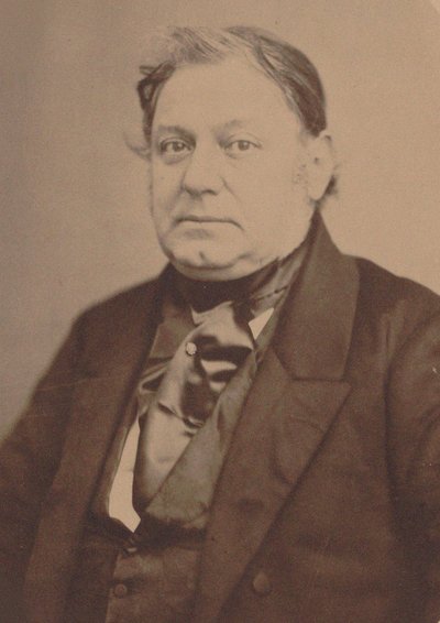 Portræt af pianist og komponist Amédée Méreaux 1802-1874. af Auguste Adolphe Bertsch