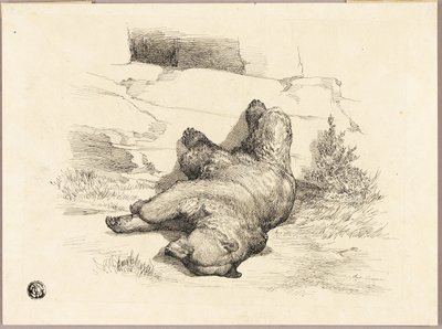 Russisk bjørn af Auguste Andre Lancon