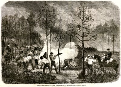Landes store brand, modilden af Auguste Andre Lancon