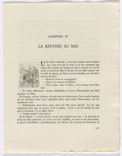 Frédéric Mistral: Mémoires et Recits af Frédéric Mistral: bygninger og træer (side 131) af Auguste Brouet