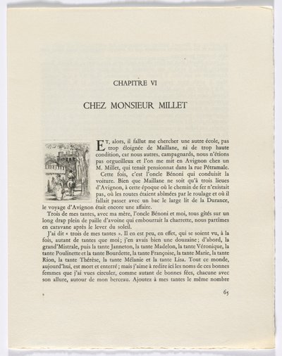 Frédéric Mistral: Mémoires et Recits af Frédéric Mistral: kvinde og mand til hest (side 65) af Auguste Brouet