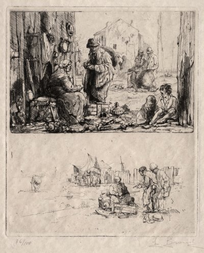 På fæstningsværket ved Saint-Ouen af Auguste Brouet