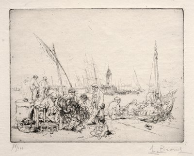 The Net Menders af Auguste Brouet