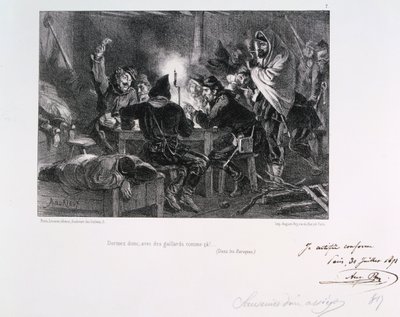 Sov, med sådanne fyre!, Belejring af Paris, 1870-1871 1871 af Auguste Bry