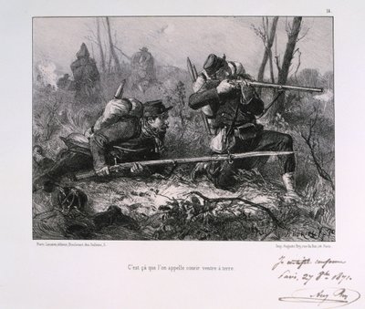 Franske soldater, Belejringen af Paris, 1871 af Auguste Bry