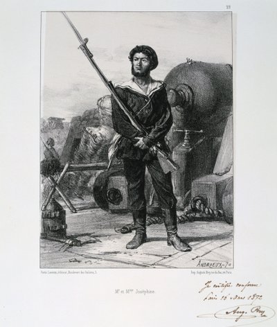 M et Mme Josephine, belejring af Paris, fransk-preussiske krig, 1870 1872 af Auguste Bry