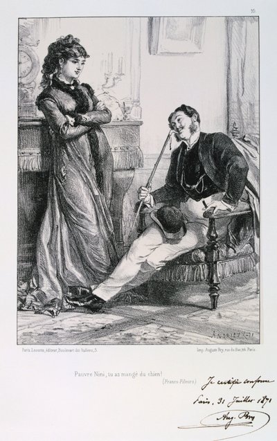Stakkels Nini, du spiste hund!, Siege of Paris, 1871. af Auguste Bry
