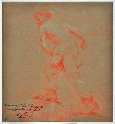 Le sower Tegning af Auguste Carli (1868-1930) af Auguste Carli