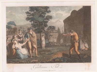 Willem Tell mødte handboog Guillaume-Tell (titel på objekt) af Auguste Claude Simon Legrand