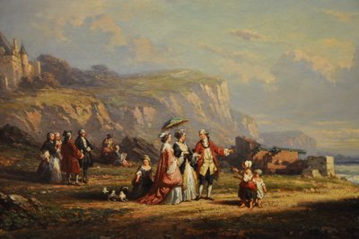 Promenade sur la grève, detalje af Auguste Delacroix