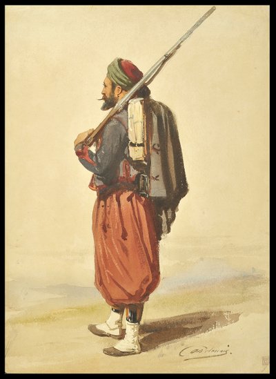 Zouave af Auguste Delacroix