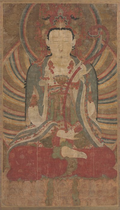 Siddende Manjusri af Auguste Dujardin