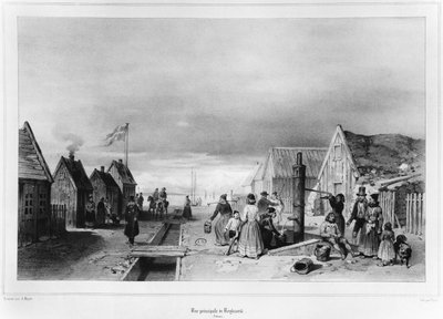 Den høje gade, Reykjavik af Auguste Etienne Francois Mayer