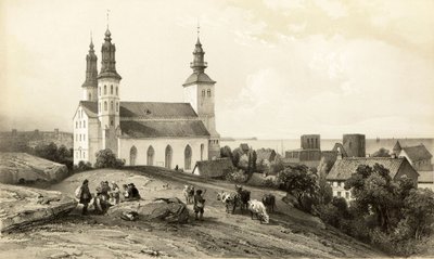 Maria-kirken i Wisby af Auguste Etienne Francois Mayer