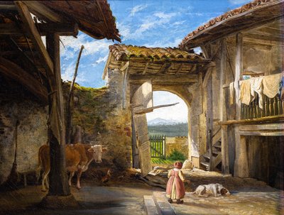 Bondegård af Auguste Flandrin