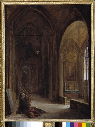 Kirkens indre af Auguste Forbin