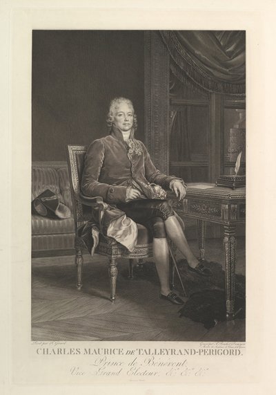 Portræt af Charles Maurice de Talleyrand-Périgord, efter 1808. af Auguste Gaspard Louis Desnoyers