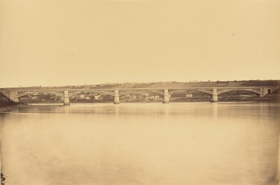 Givors til Chasse-grenen, Viadukt over Rhone af Auguste Hippolyte Collard