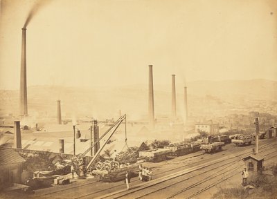 Pétin og Gaudets afdeling og fabrikker i Saint-Chamond af Auguste Hippolyte Collard
