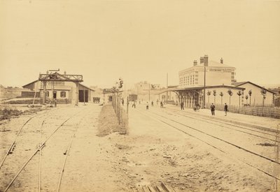 Montbrison station af Auguste Hippolyte Collard