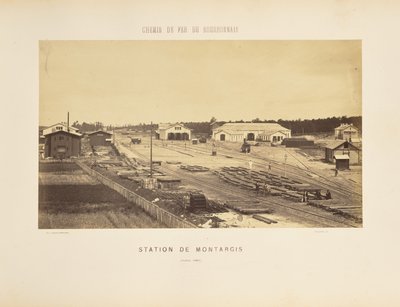 Montargis station af Auguste Hippolyte Collard