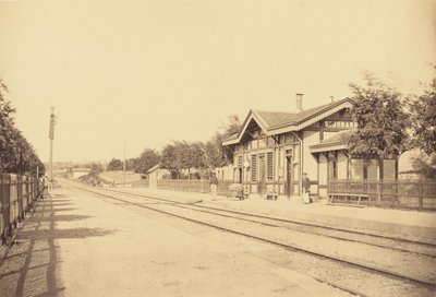 Saint-Jodard station af Auguste Hippolyte Collard