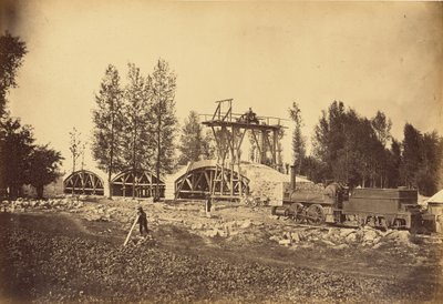 Viadukt over floden Bonson (Loire-dalen) af Auguste Hippolyte Collard