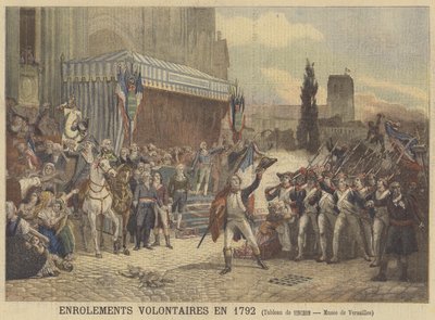 Frivillige meldte sig ind i 1792 af Auguste Jean-Baptiste Vinchon