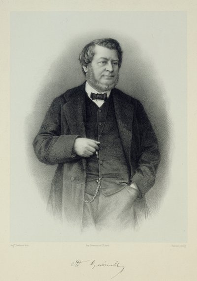Portræt af Adolphe Guéroult 1810-1872. af Auguste Lemoine