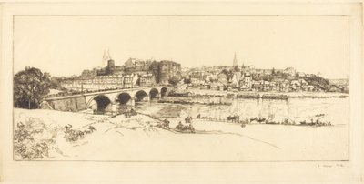 Angers - Panoramaudsigt af Auguste Lepere