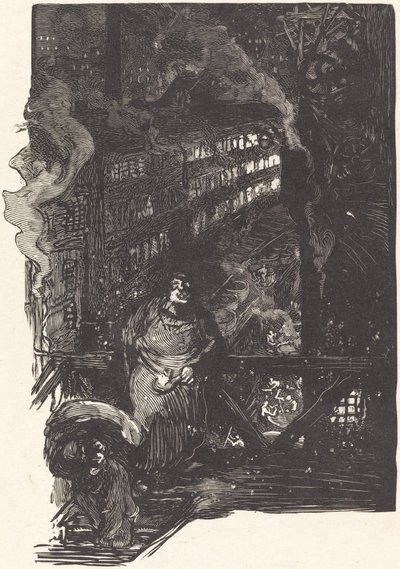 Magisterium workshop på Les Gobelins, udgivet 1901. af Auguste Lepere