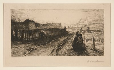 Ved fæstningsværket, Porte de Versailles af Auguste Lepere