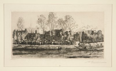 Sommes bredder? Amiens (Banks of the Somme ved Amiens) af Auguste Lepere