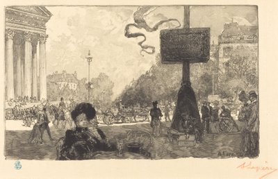 Hjørne af Rue Royale af Auguste Lepere