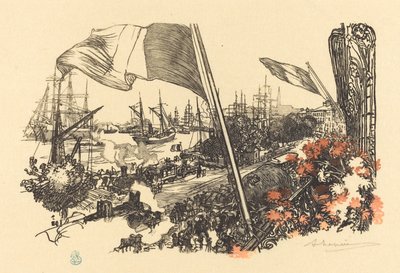 Dedikationsside, udgivet 1900. af Auguste Lepere