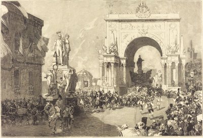 Jubilæumsfejring i Bruxelles af Auguste Lepere