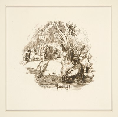 Plæne Bowling af Auguste Lepere