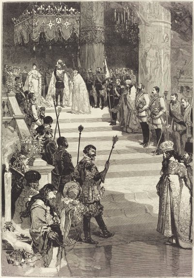Kroningen af ​​kejser Alexander III af Rusland (27. maj) af Auguste Lepere