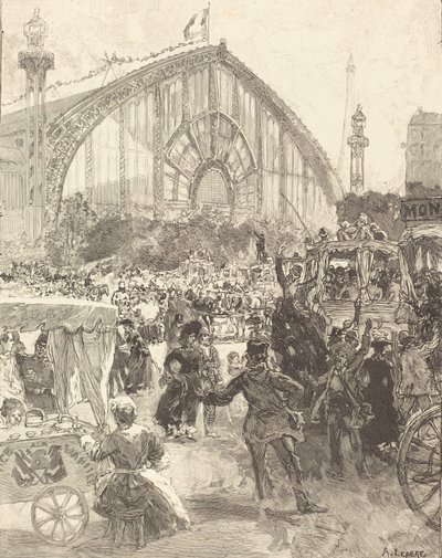 Maskinernes palads, udgivet 1889. af Auguste Lepere