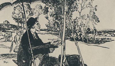 Anlægsgarten, 1919 af Auguste Louis Lepère