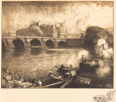Pont Neuf, 1913. af Auguste Lepere