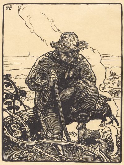 Landets tigger, 1895. af Auguste Lepere