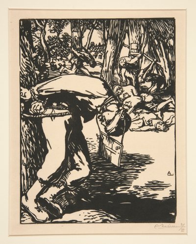 The Francs-Tireurs (Sharpshooters), fra The War of 1914, første serie, nr. 11 af Auguste Lepere
