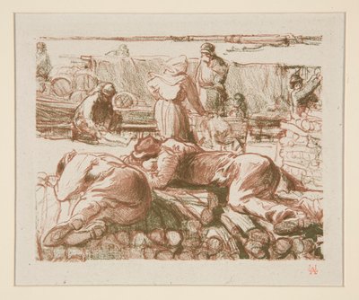 Ouvriers (arbejdere) af Auguste Lepere
