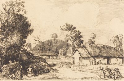 Pastime of Rest, Vendee Resten spillet, Vendee. af Auguste Lepere