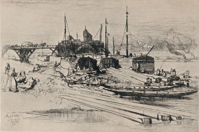 Offentlig affaldsplads, Stationskajen, 1915 af Auguste Louis Lepère