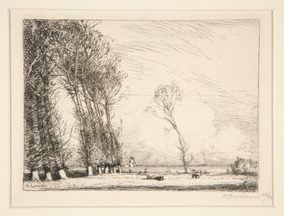 Gardin af poppel (Vendee) af Auguste Lepere