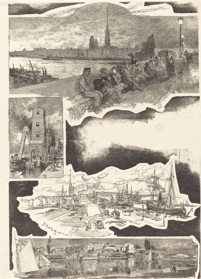 Rouen af Auguste Lepere