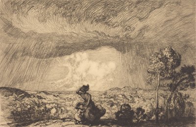 Storm on the Dune, Vendee Storm on the Dune, Vendee. af Auguste Lepere