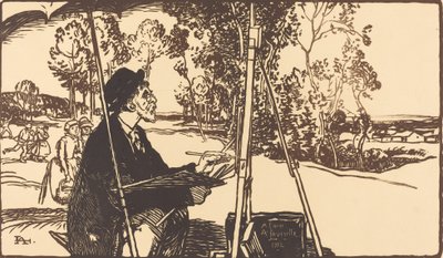 Landskabskunstneren Landskabskunstneren, 1912. af Auguste Lepere